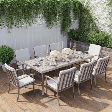 8 person outdoor dining deals table set